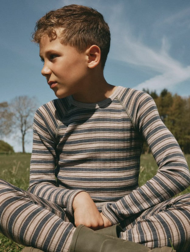 NKMWang Wool Needle LS Top Stripe