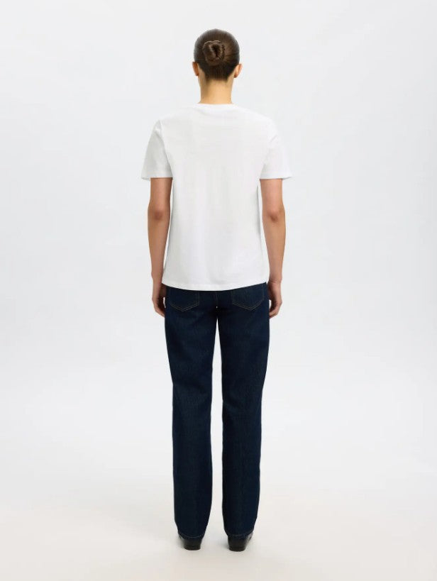SLFESSENTIAL SS V-NECK TEE NOOS