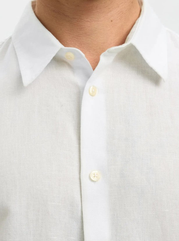 SLHRegClay Linenblend L/S Shirt