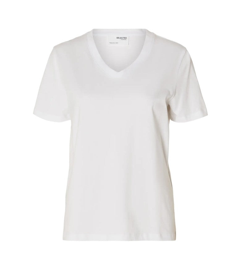 SLFESSENTIAL SS V-NECK TEE NOOS