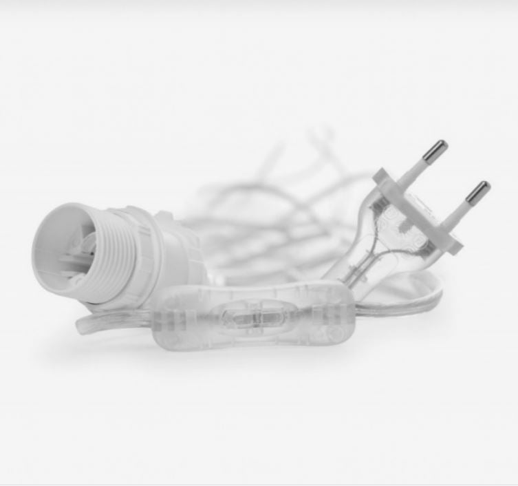 CABLE 5M TRANSPARENT WITH SWITCH