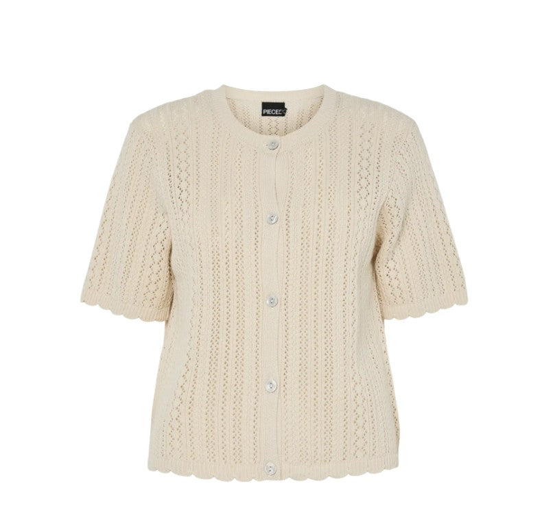 PCNuka Ss O-Neck Knit Cardigan