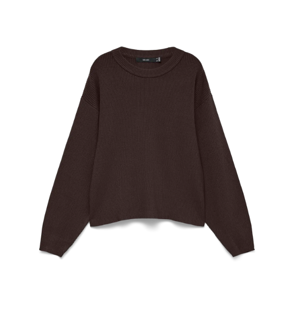 VMGold Lux Rib Ls O-Neck Pullover