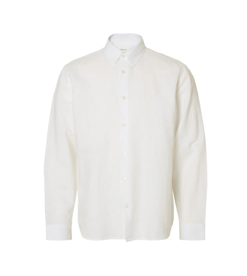 SLHRegClay Linenblend L/S Shirt