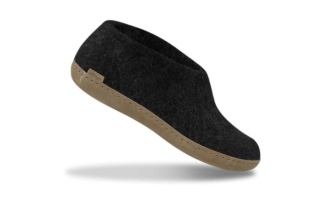 Shoe With Leather Sole