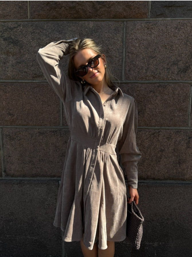 AWAne LS Short Shirt Dress