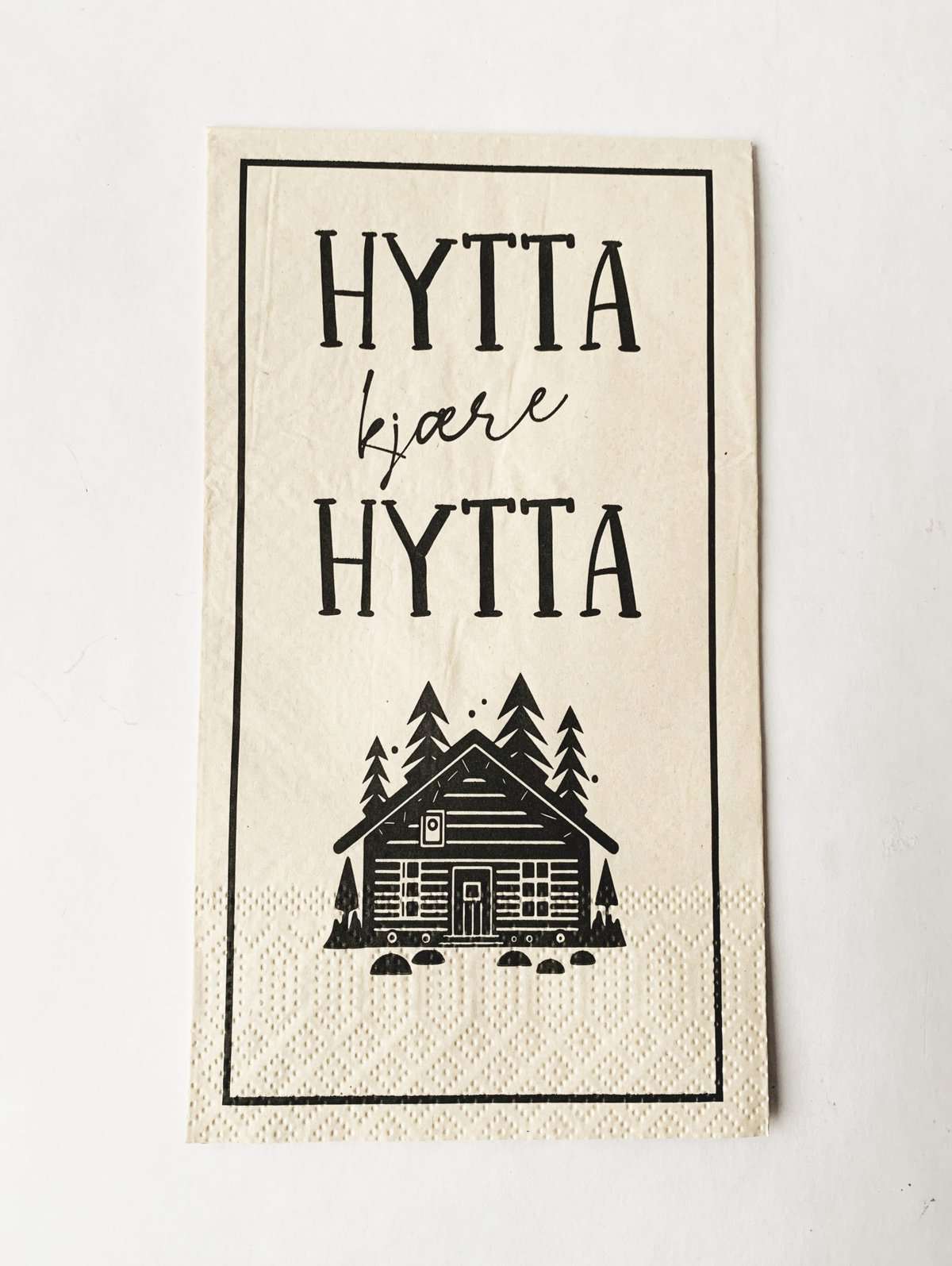 Serviett Buffet "Hytta Kjære Hytta"