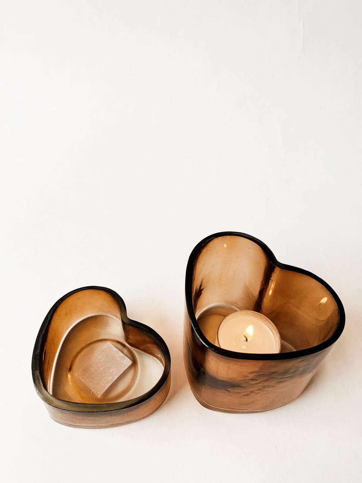 LYSHOLDER HJERTE 4X9 CM