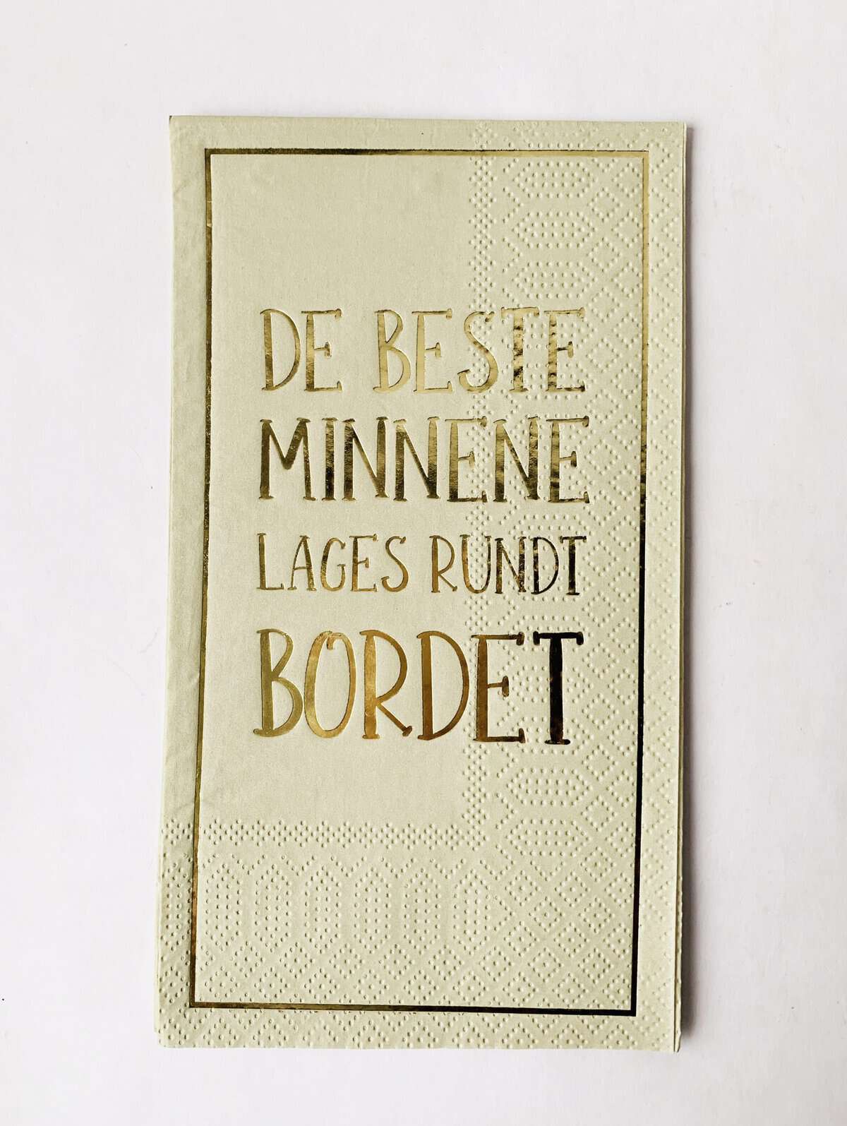 Serviett Buffet "De Beste Minnene Lages Rundt Bordet"