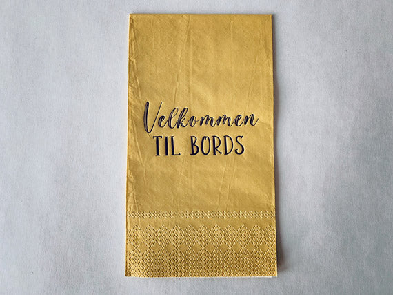 SERVIETT VELKOMMEN TIL BORDS 33X40