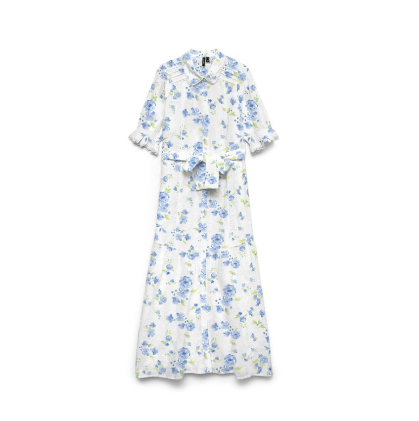 VMGry 2/4 Detail Lace Maxi Dress Wvn