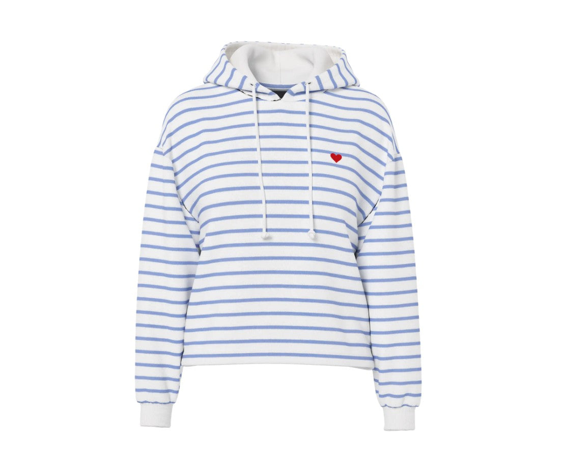 PCChilli LS Hoodie Stripes Emb