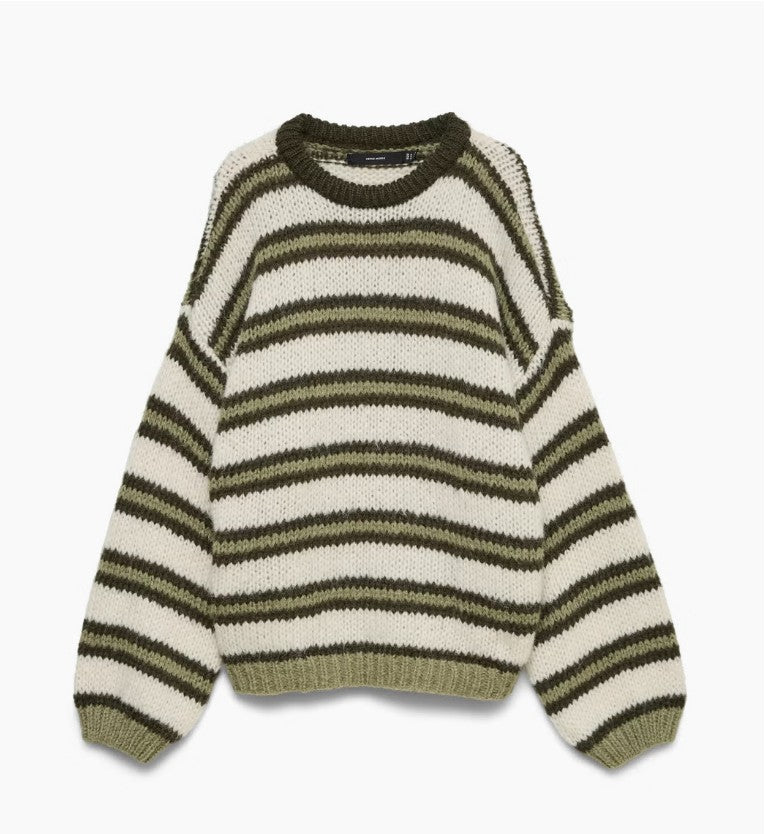 VMMaybe Stripe Ls O-Neck Pullover
