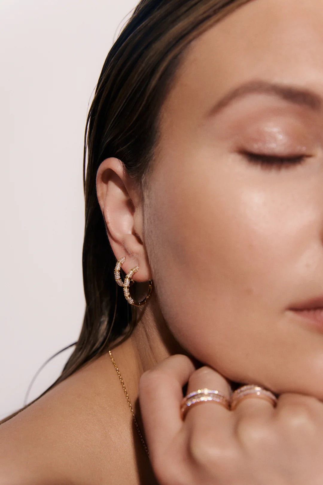 MEDIUM BAMBOO HOOPS