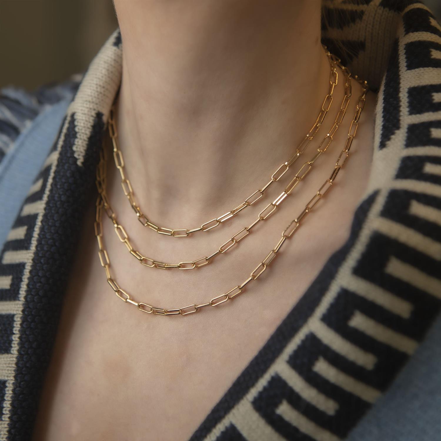 THICK CHAIN NECKLACE 45CM