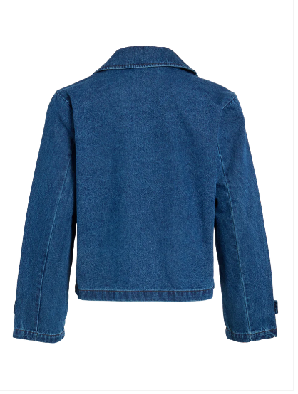 VINata L/S Short Denim Trenchcoat