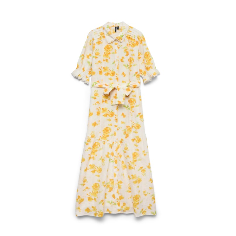 VMGry 2/4 Detail Lace Maxi Dress Wvn