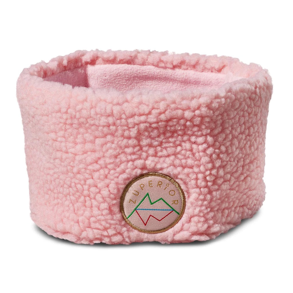 PANNEBÅND TEDDYFLEECE ROSA