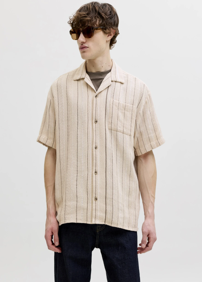JJEBradley Striped Resort Shirt Ss Ln