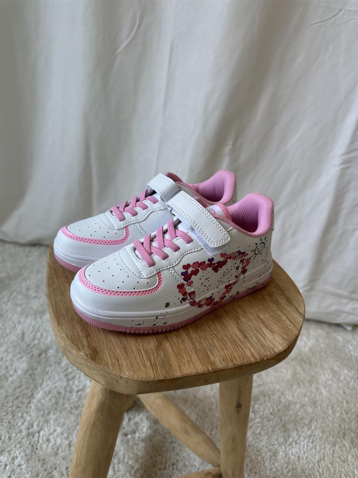 Sneaker M Strikksnøring Og Borrelås