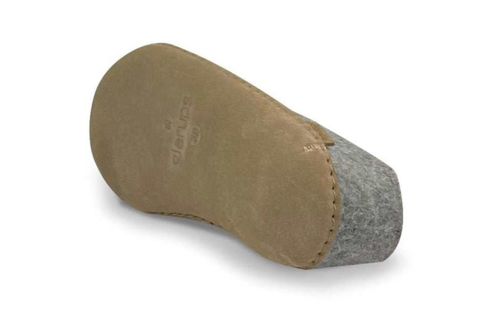 Shoe With Leather Sole