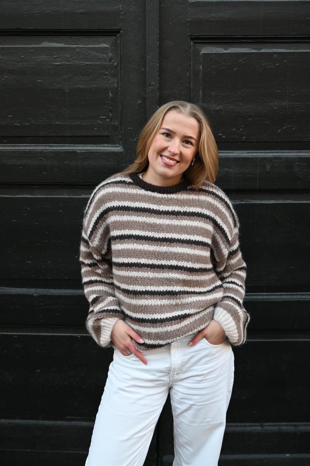 VMMaybe Stripe Ls O-Neck Pullover