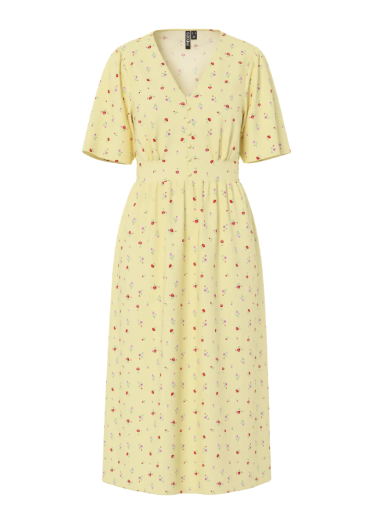 PcTala Ss Midi Dress Wvn