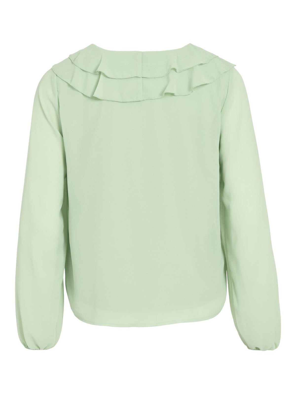 Viane L/S V-Neck Frill Top - NOOS