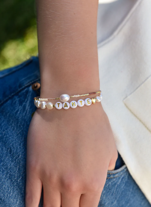 Tante Ferskvannsperle Armbånd