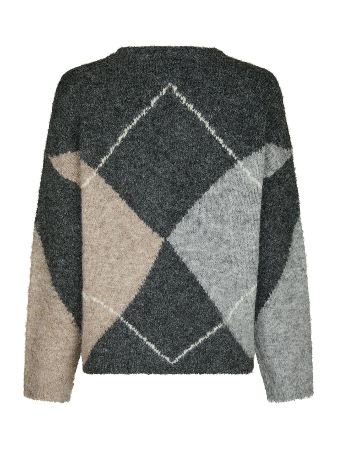 Inga Check Fluff Knit Blouse