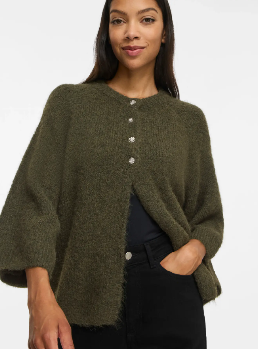 VIBows 3/4 Knit Cardigan/LN