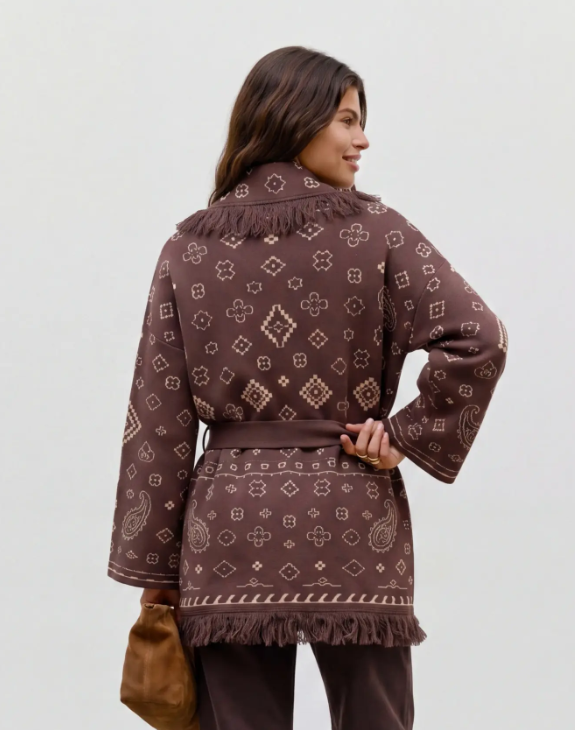 VMScarlette Ls Tassel Jacquard Cardi LCS