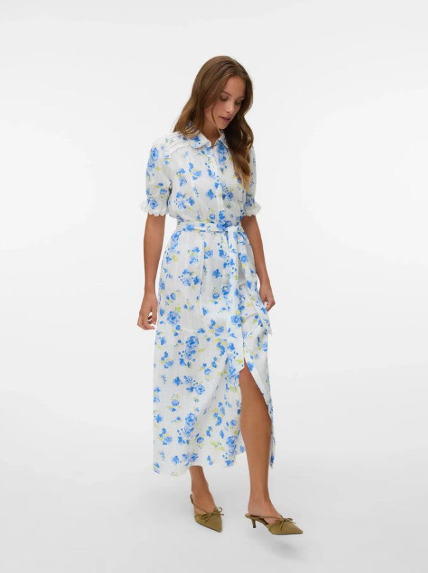 VMGry 2/4 Detail Lace Maxi Dress Wvn