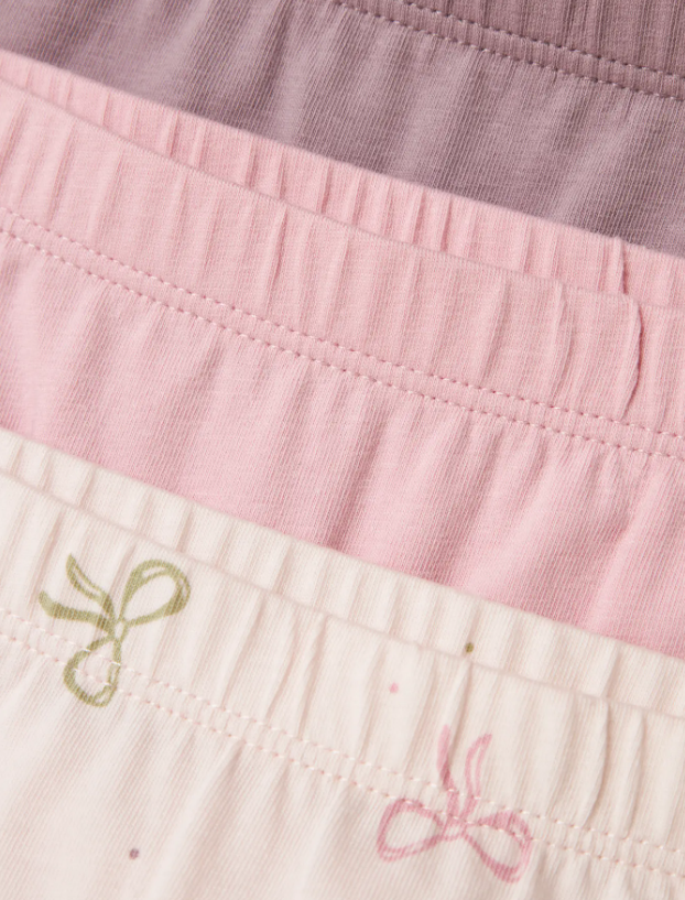 NMFTights 3P Barely Pink Bow