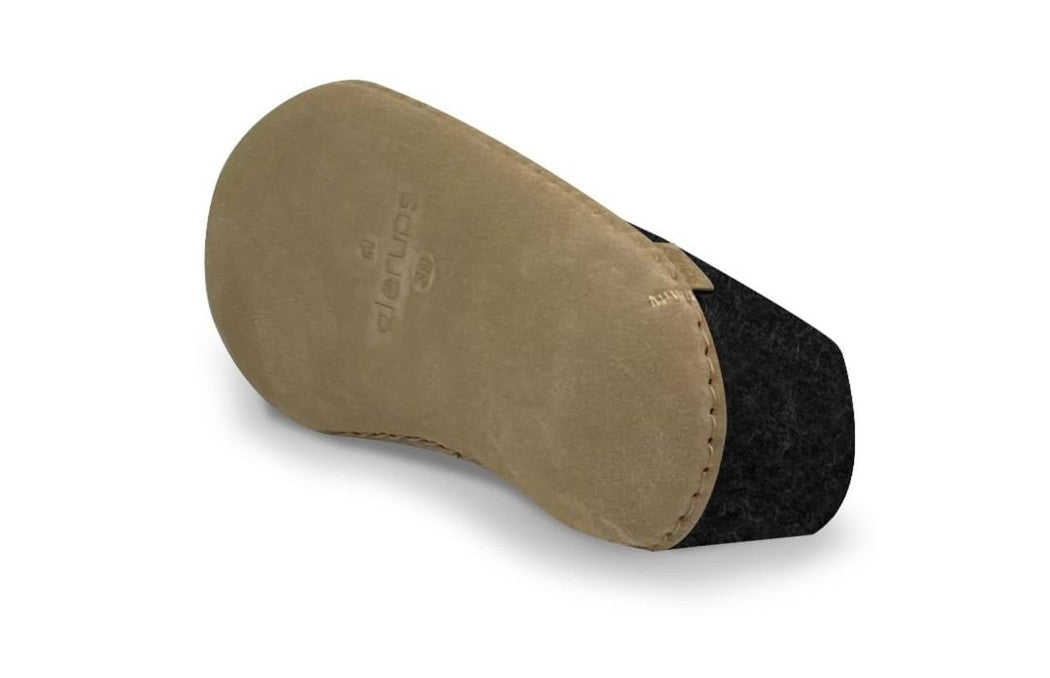 Shoe With Leather Sole
