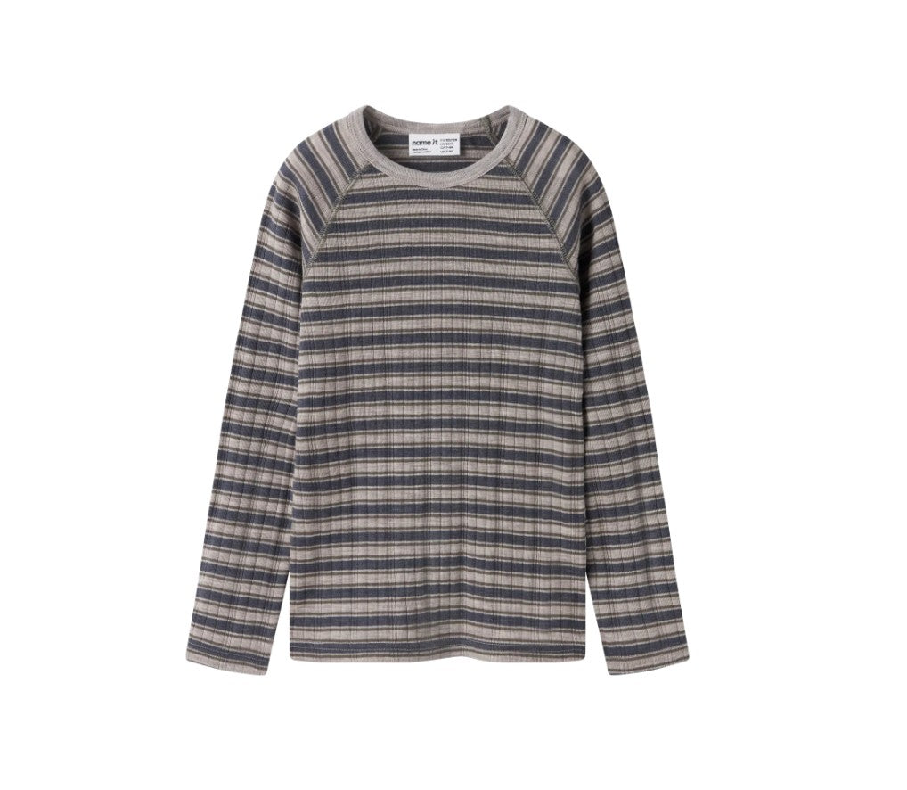 NKMWang Wool Needle LS Top Stripe