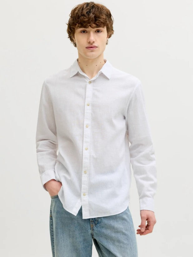 JJESummer Linen Blend L/S Shirt