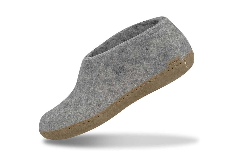 Shoe With Leather Sole