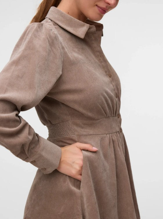 AWAne LS Short Shirt Dress