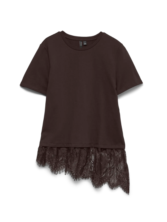 VMBrit SS O-Neck Lace T-Shirt