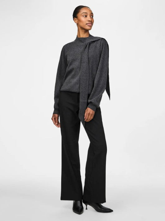 YASassi Ls Bow Knit Pullover S. Noos