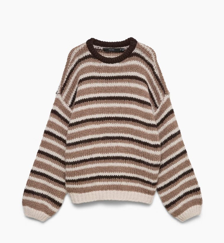 VMMaybe Stripe Ls O-Neck Pullover