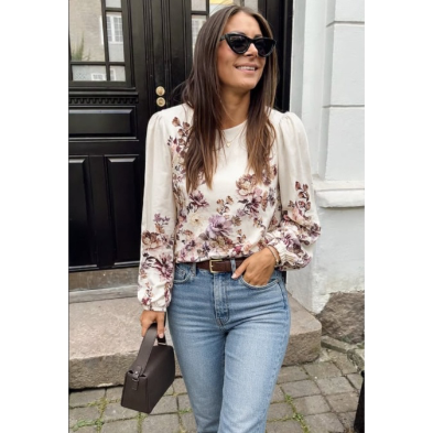 VISofila Pla O-Neck Top/Dc/Ln
