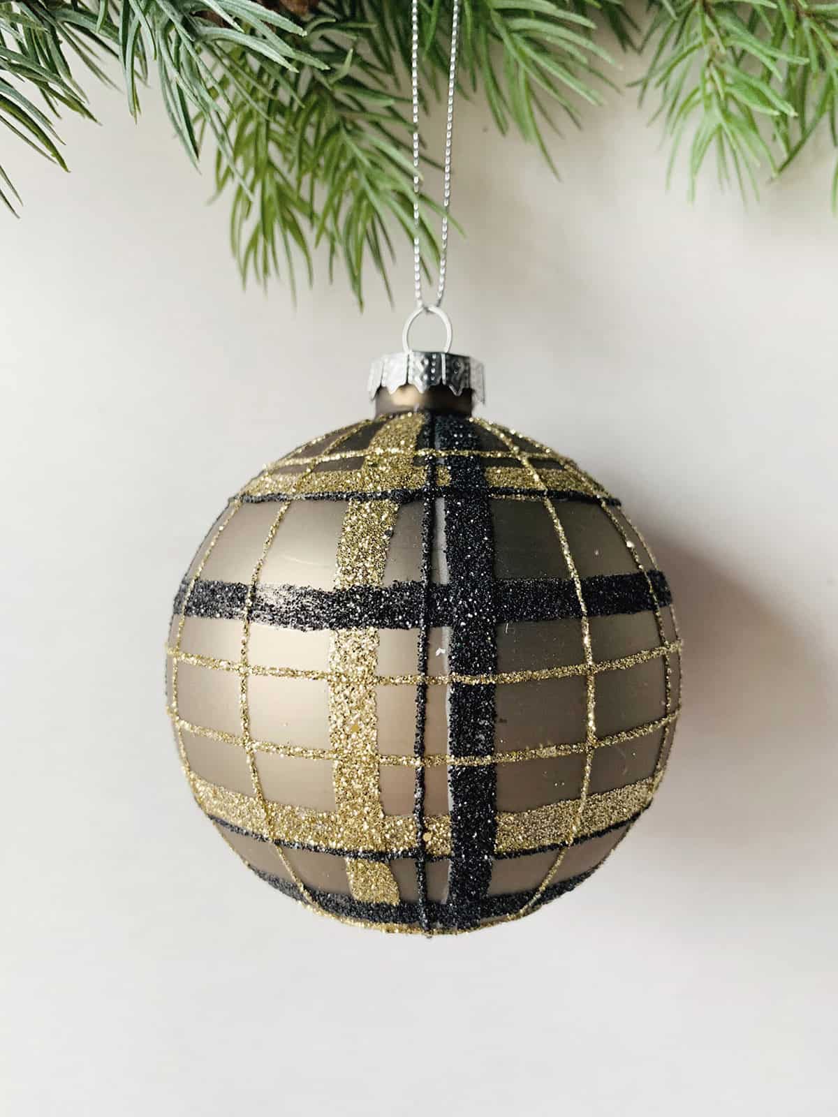 JULEKULE M RUTER/GLITTER 8CM