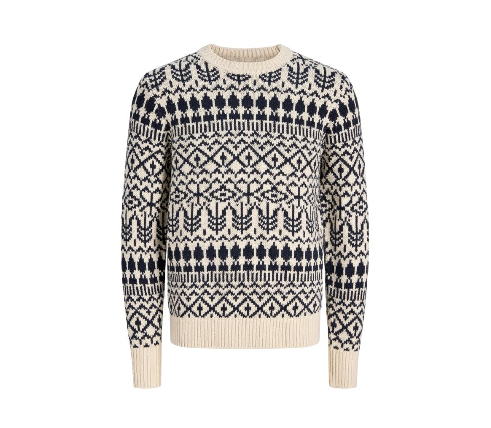 JPRbluclark Knit Pattern Crew Neck