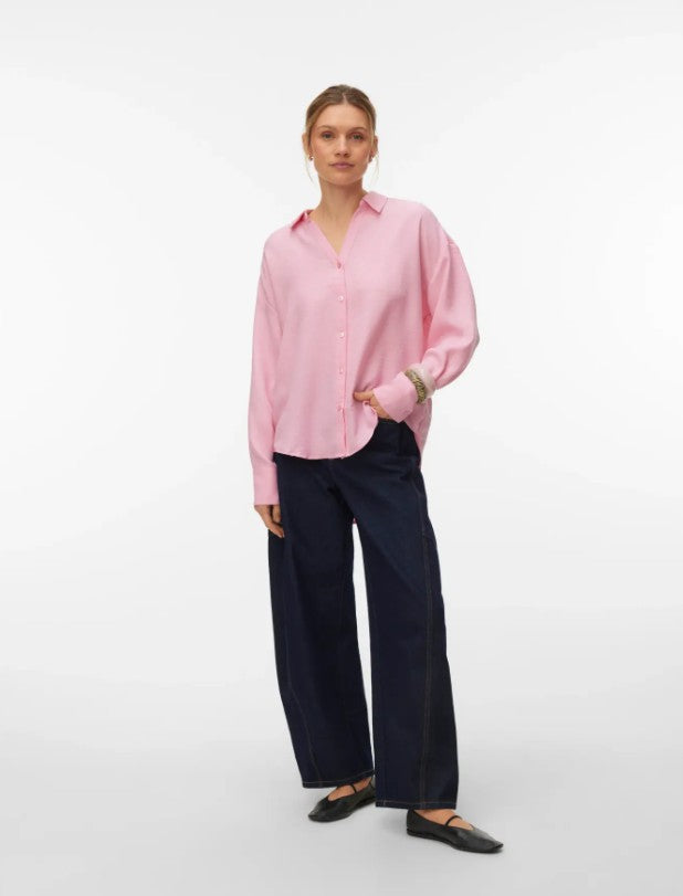 VMMelaney Queeny Ls Shirt Wvn