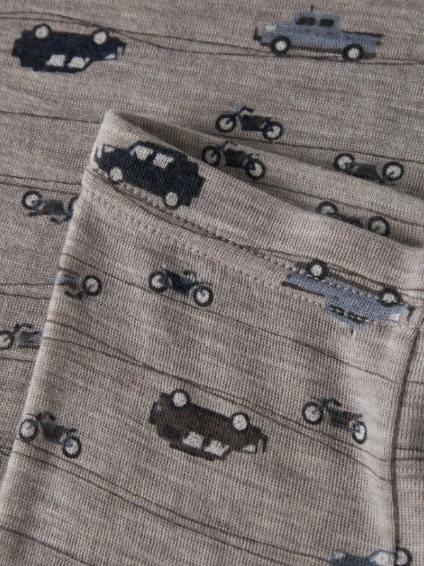 NBMWang Wool Rib LongJohn AOP Noos