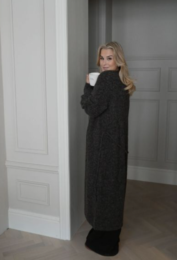 VMAgnes LS O-Neck Long Tie Cardigan Exp