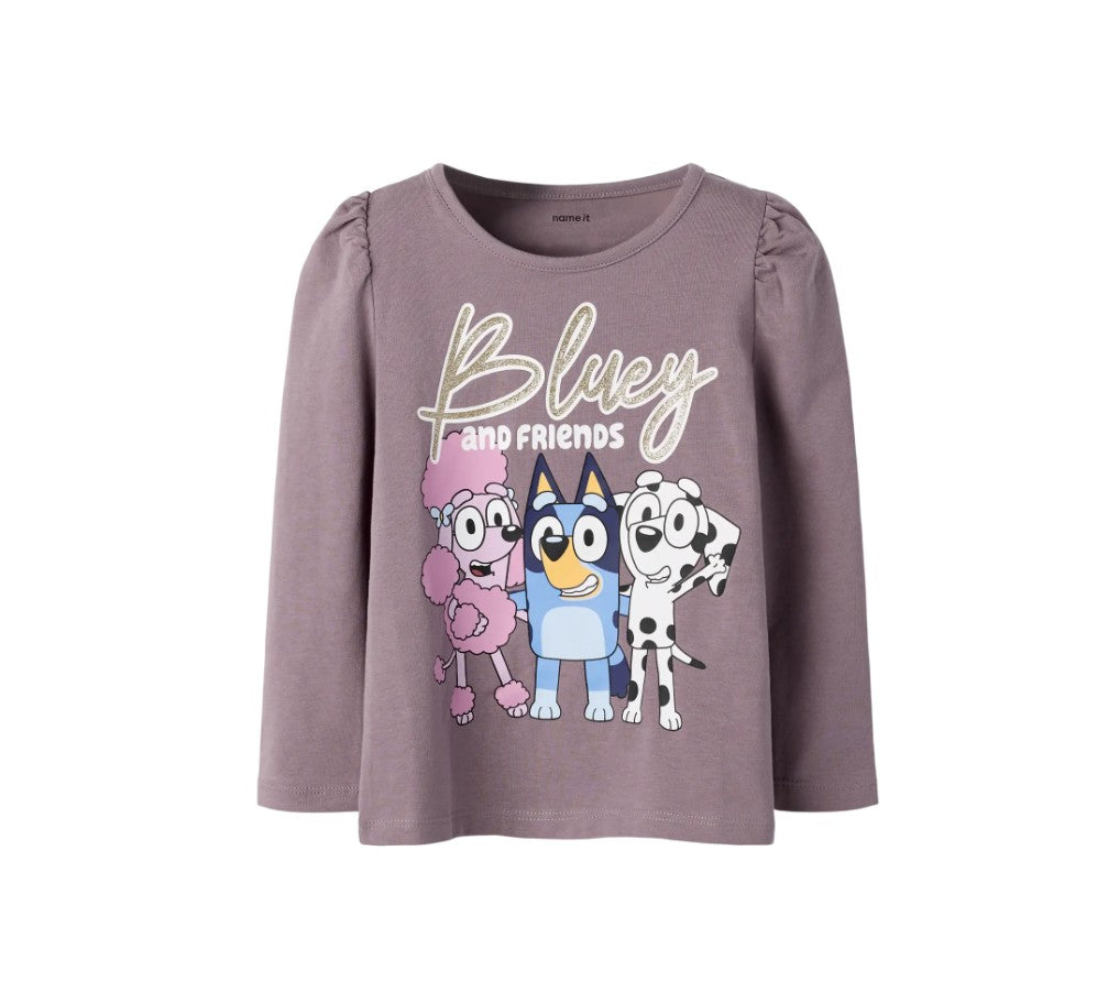 NMFAria Bluey LS Top Noos Sky