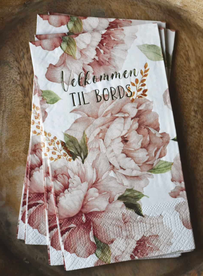 Serviett "Velkommen til Bords"